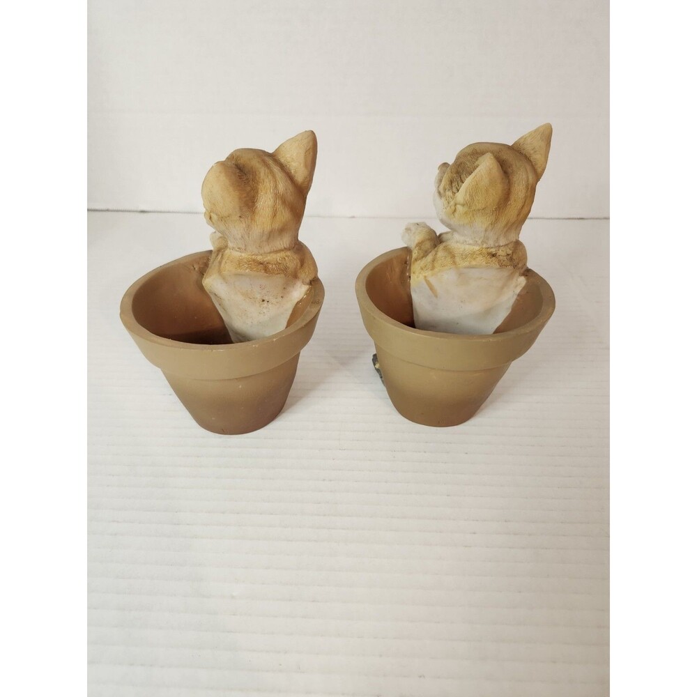 Flower Pot With Cat - Picture 3 of 6